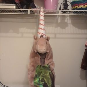 Custom unicorn hooded pull over costume